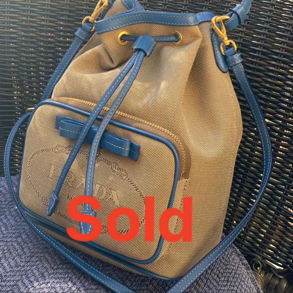 SOLD Pre loved Prada authentic bucket bag